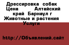 Дрессировка  собак › Цена ­ 300 - Алтайский край, Барнаул г. Животные и растения » Услуги   